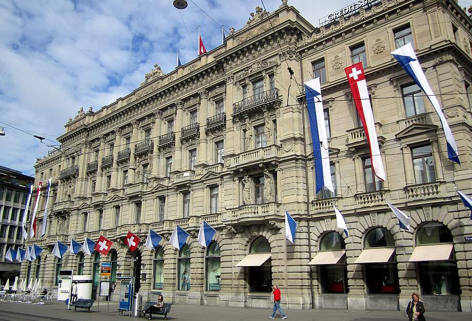Der Hauptsitz der Bank Credit Suisse in Zürich