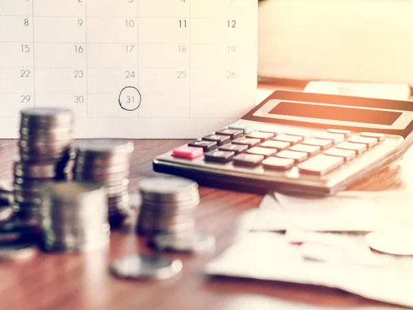 Zahlungsfristen Taschenrechner, Geld und Kalender
