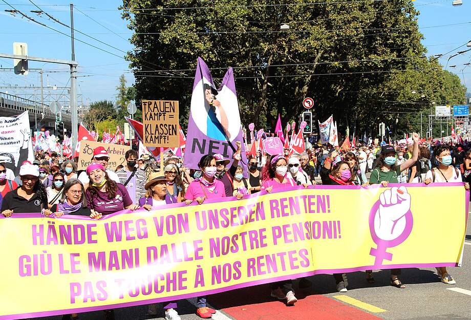 Demo Hände weg von unseren Renten am 18.09.2021