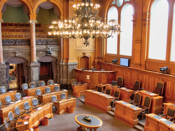 Ständeratsaal Blick in den Ständeratssaal