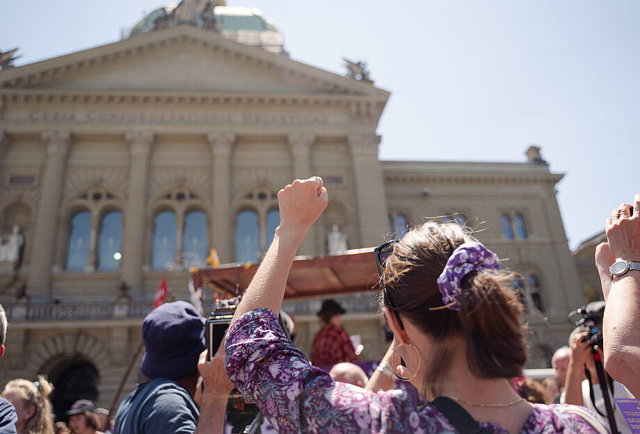 Archivbild 2023 vom Frauenstreik