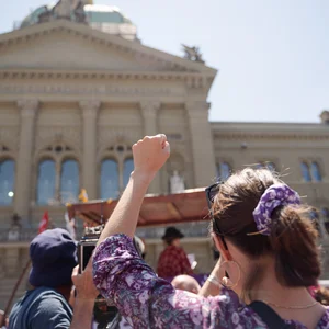 Archivbild 2023 vom Frauenstreik
