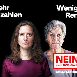 Zwei Frauen, die sagen: Mehr bezahlen, für weniger Rente? Nein zum BVG-Bschiss
