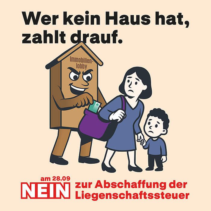 Wer kein Haus hat, zahlt drauf