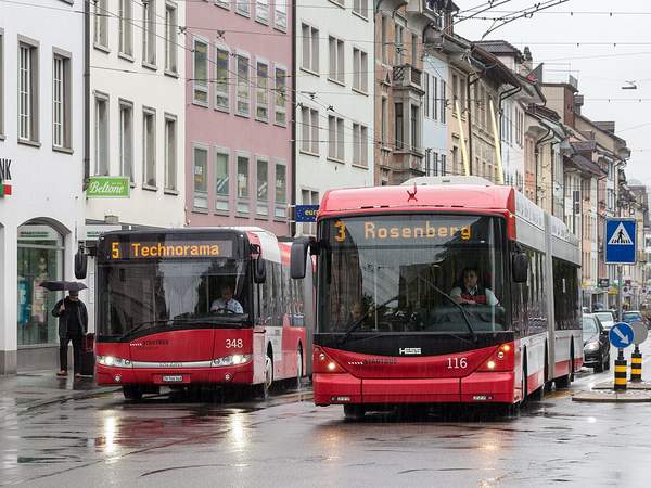 Stadtbusse in Winterthur