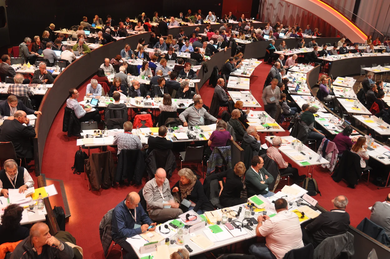 Delegierte am SGB-Kongress
