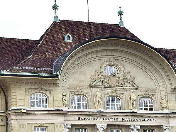 Aussenansicht der Nationalbank in Bern