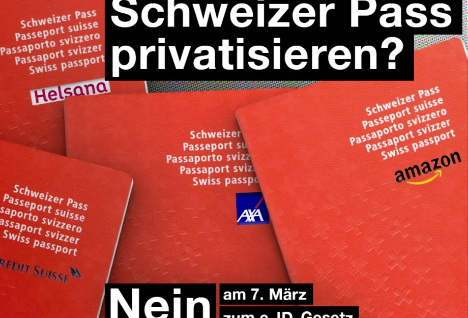 Schweizer Pass privatisieren? NEIN!