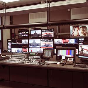 Blick in den Regieraum SRF