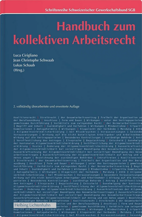 Titel des Handbuchs für kollektives Arbeitsrecht