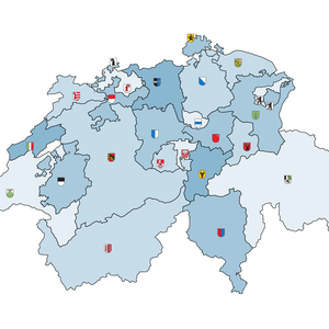 Karte der Schweizer Kantone