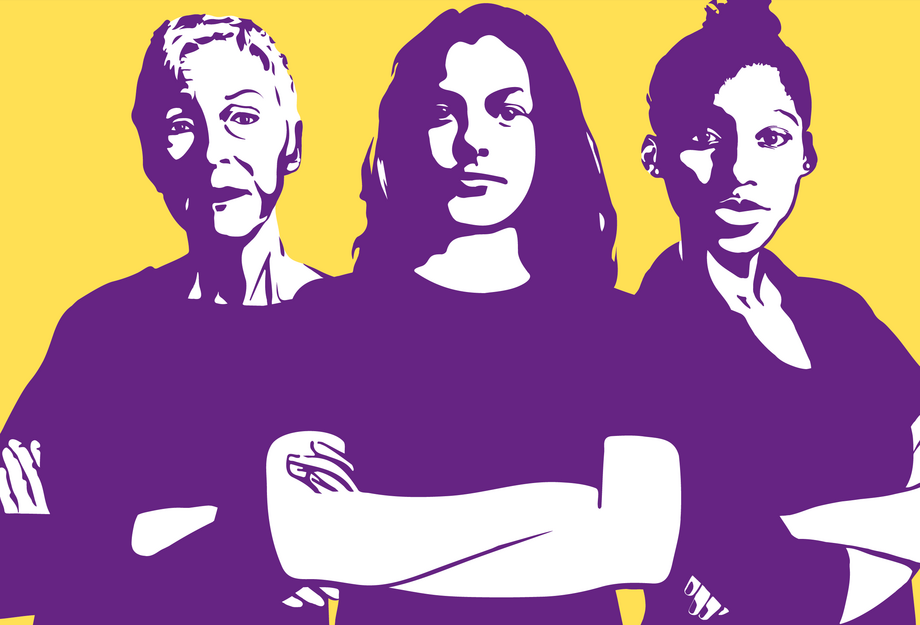 Frauenstreik-Sujet Frauenstreik 14.06.2019 - drei starke Frauen