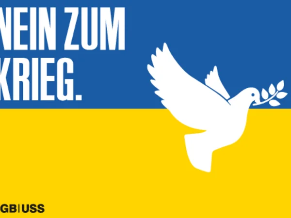 Aufruf der Gewerkschaften gegen Krieg in Ukraine