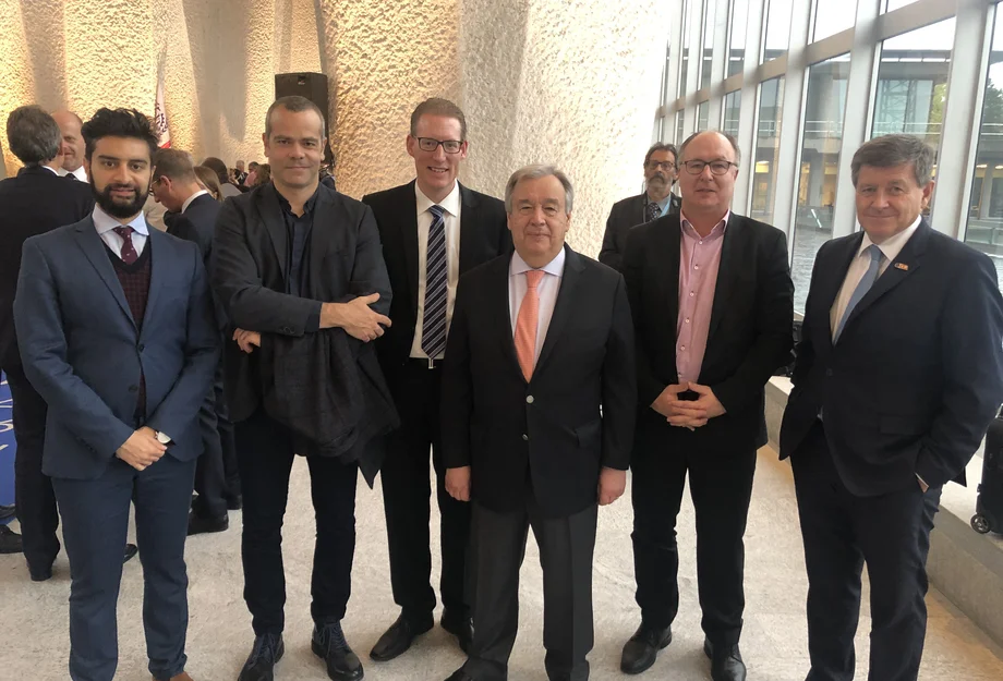 100 Jahre ILO Schweizer Gewerkschafter beim 100 Jahr-Anlass der ILO