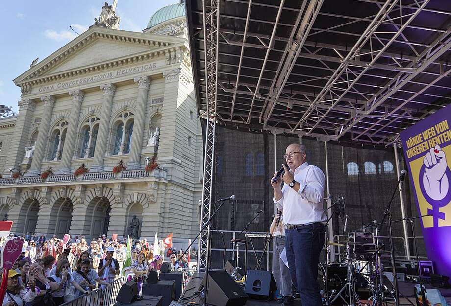 Demo am 18.09.2021: Rede von Pierre-Yves Maillard