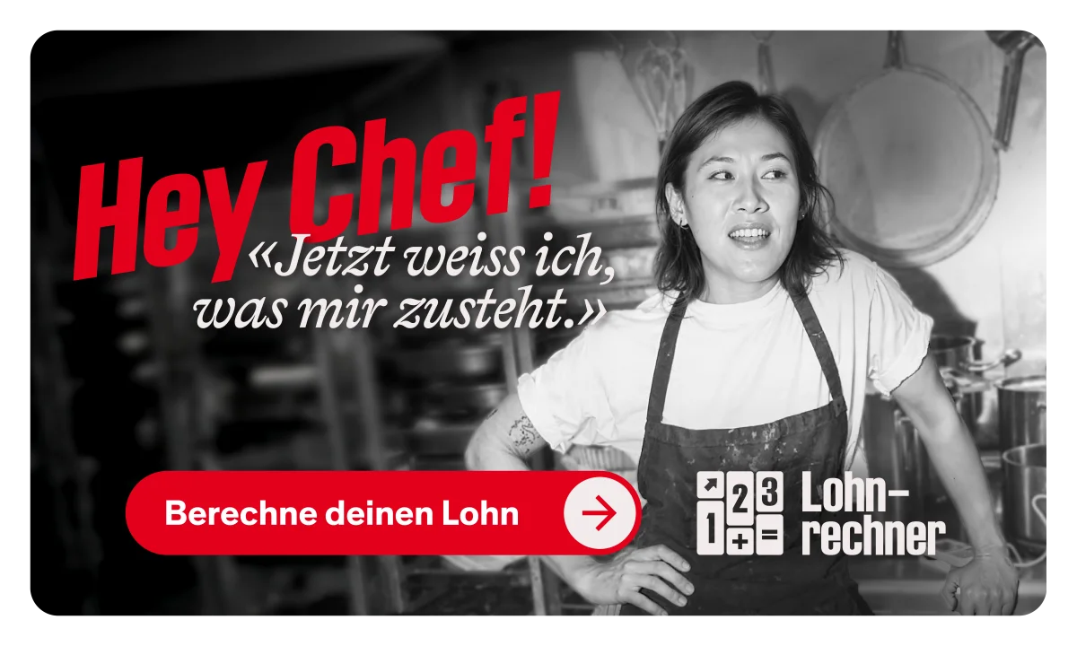 «Hey Chef, jetzt weiss ich, was mir zusteht!», sagt eine junge Arbeiterin