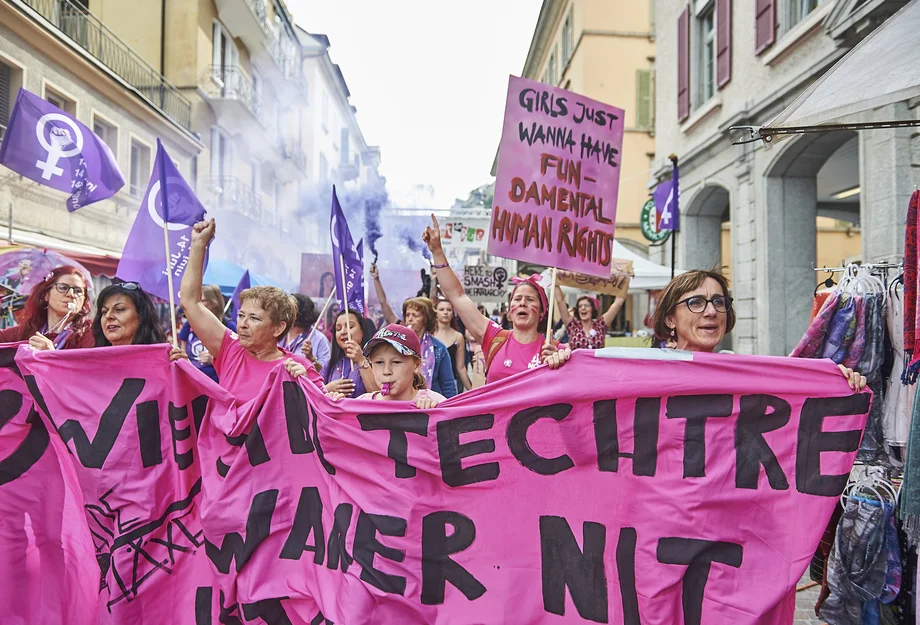 Frauenstreik Sion Demonstration in Sitten / Siton am 14.06.2019