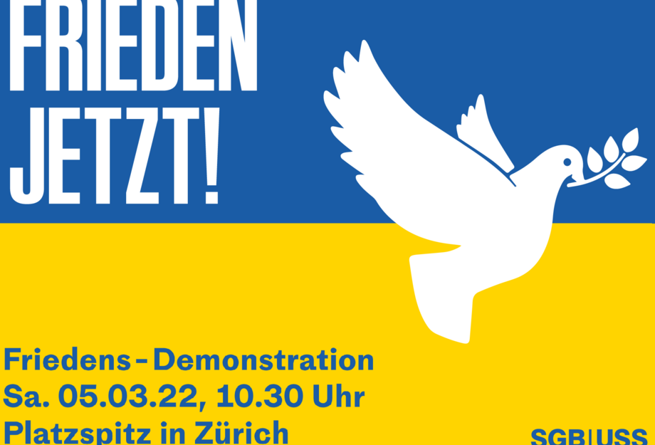 Frieden jetzt – Demo am 5.3.2022