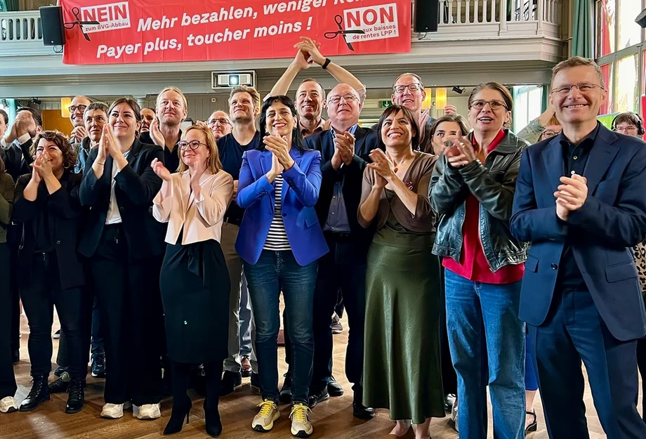 Freude über das Abstimmungsresultat: NEIN zum BVG-Bschiss